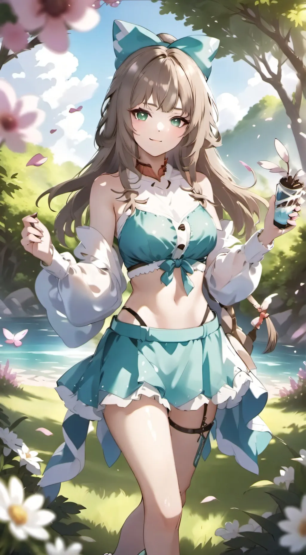 ai character: random girl background