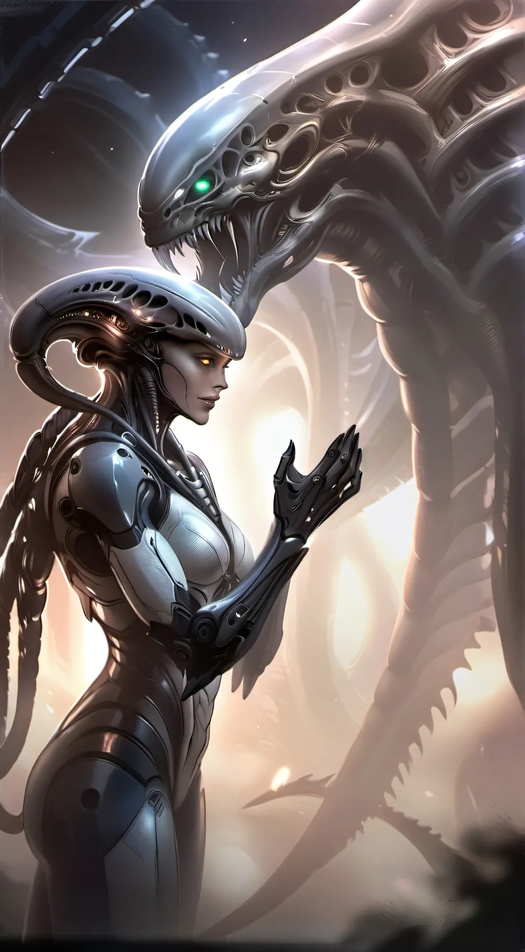 ai character: XS-056 aka "Xenia" background