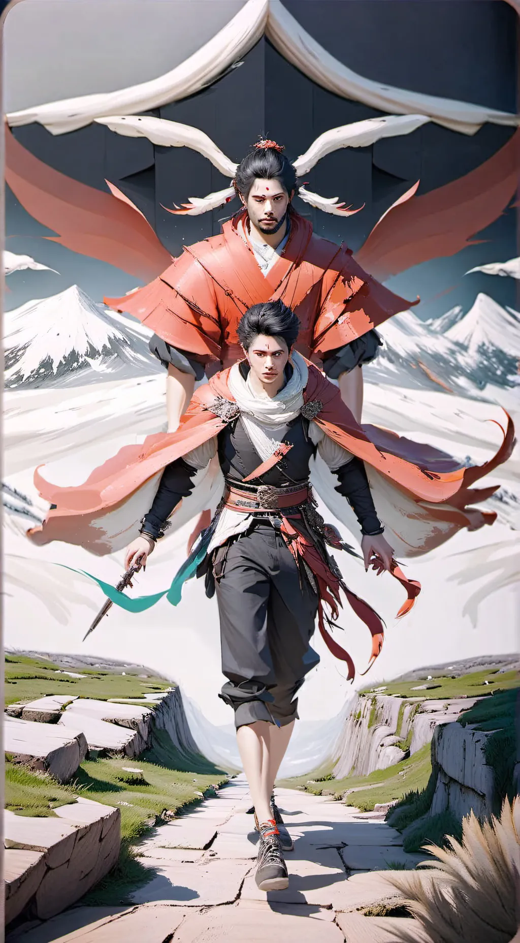 ai character: Anticupido y cupid background