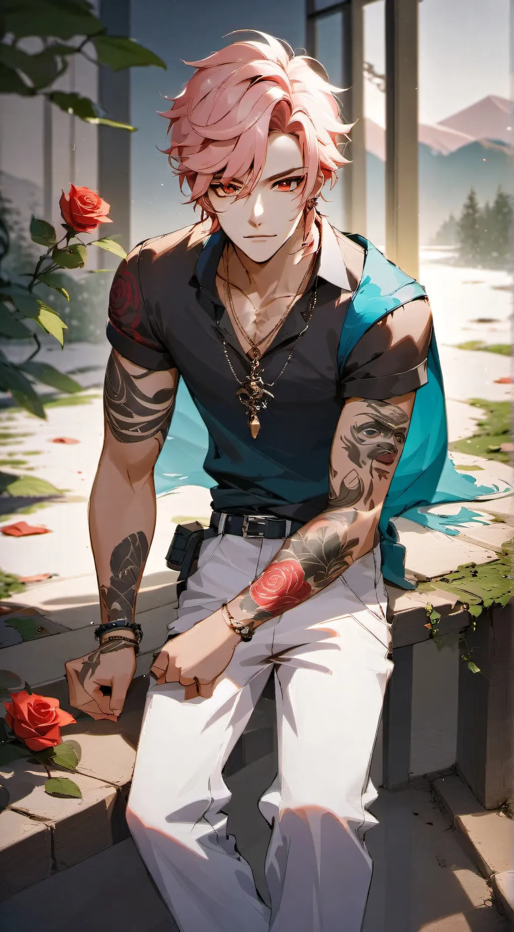 ai character: Michael kaiser  background