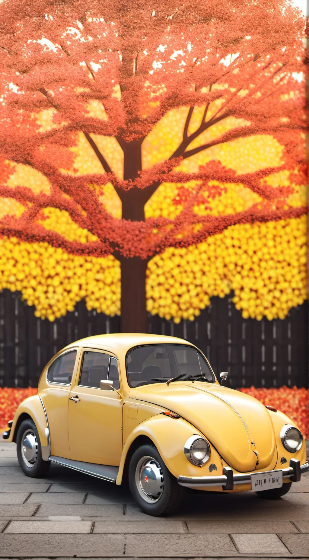ai character: Volkswagen Beetle background