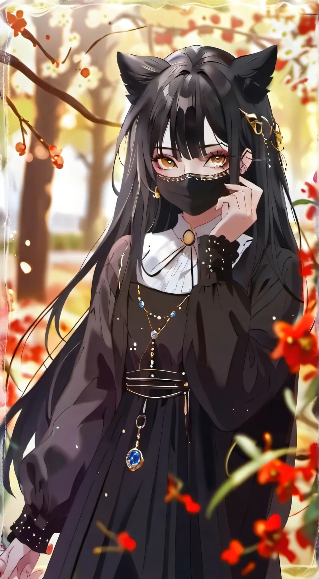 ai character: Violet background