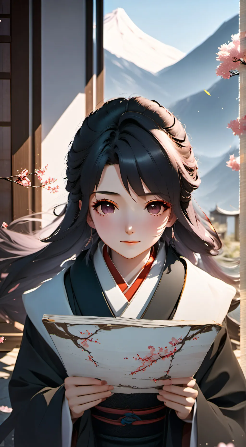 ai character: Hashira reacting  background