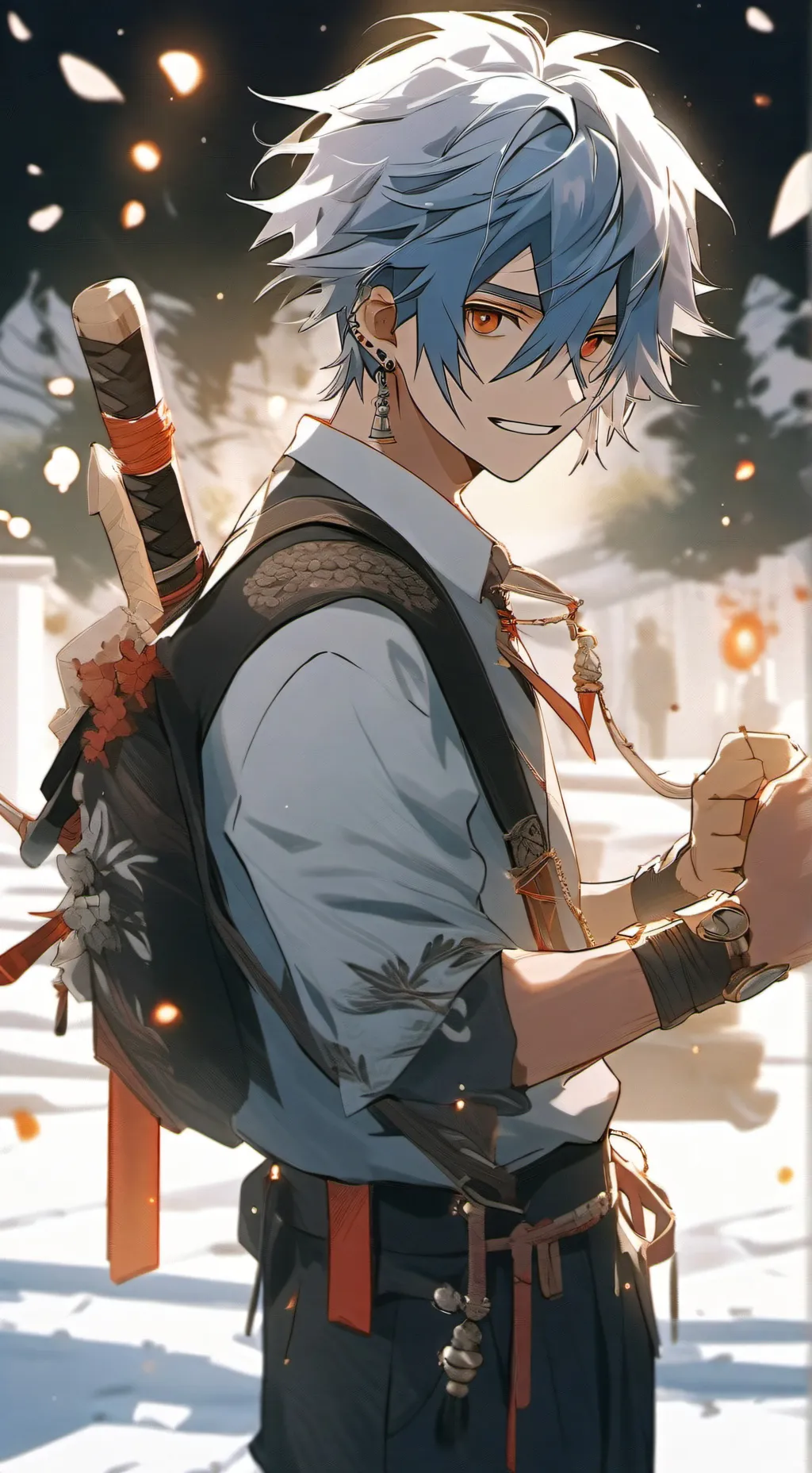 ai character: Family crazy man  background