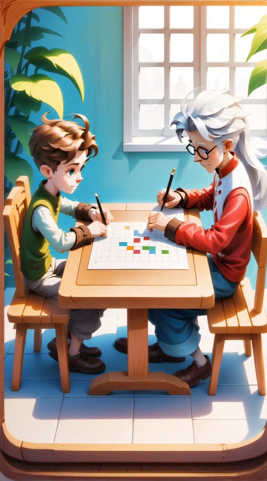 ai character: A for Algae background