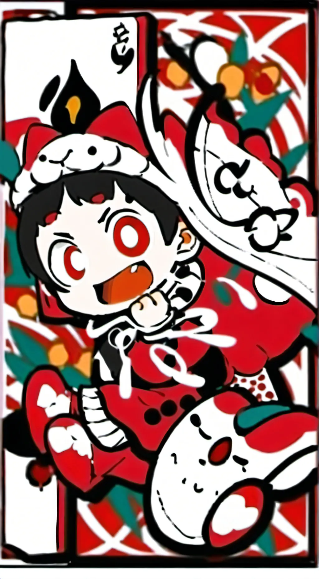 ai character: Koi background