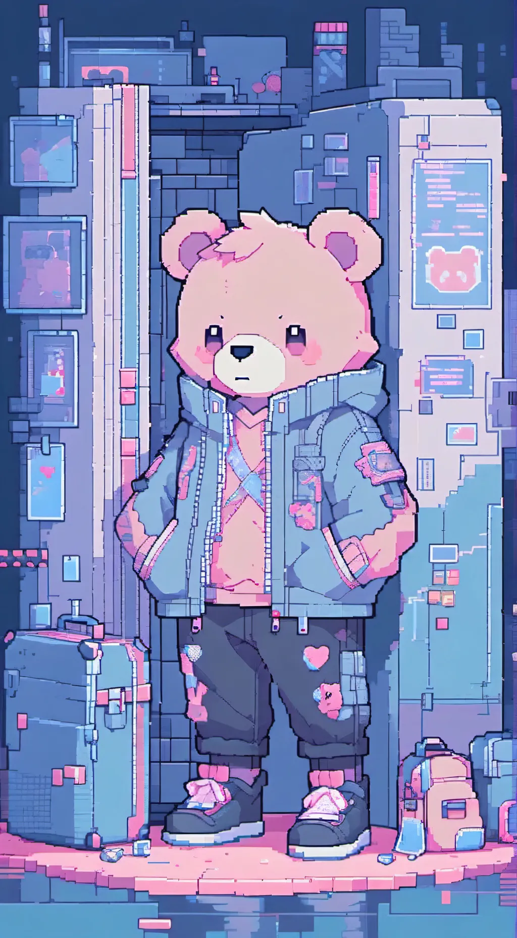 ai character:  🍒 (my 2 spr oc) background