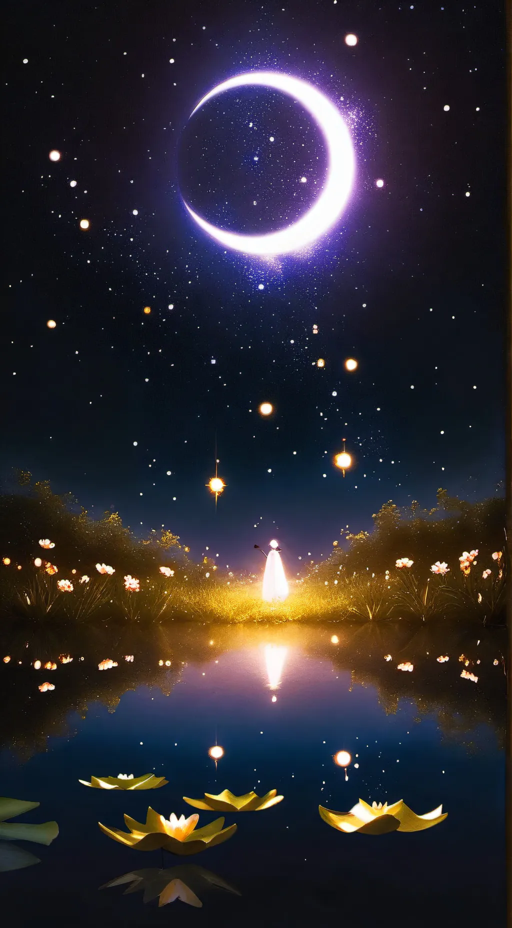 ai character: God's Wish Flower background