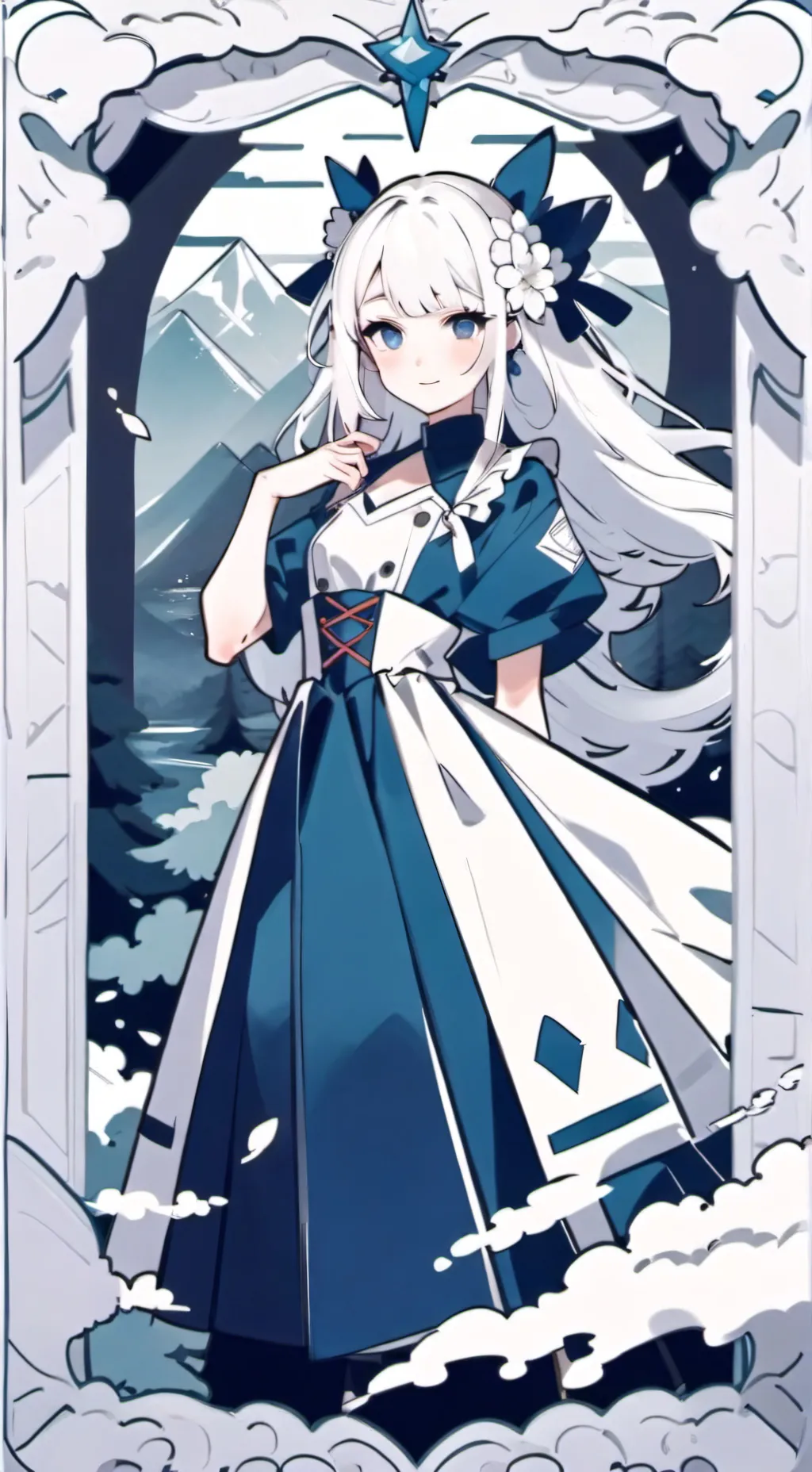 ai character: Bakugo y Lia  background