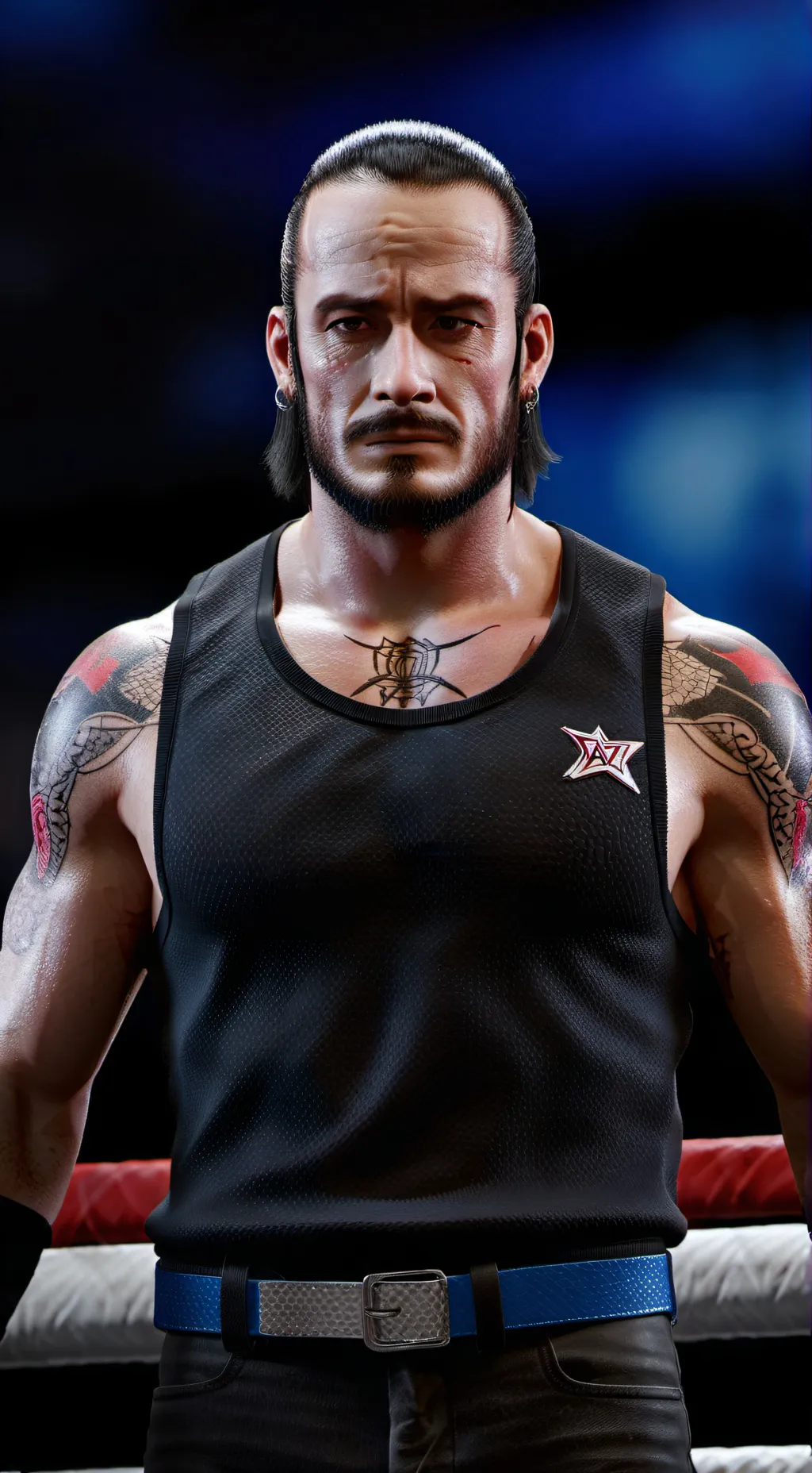 ai character: cm punk  background