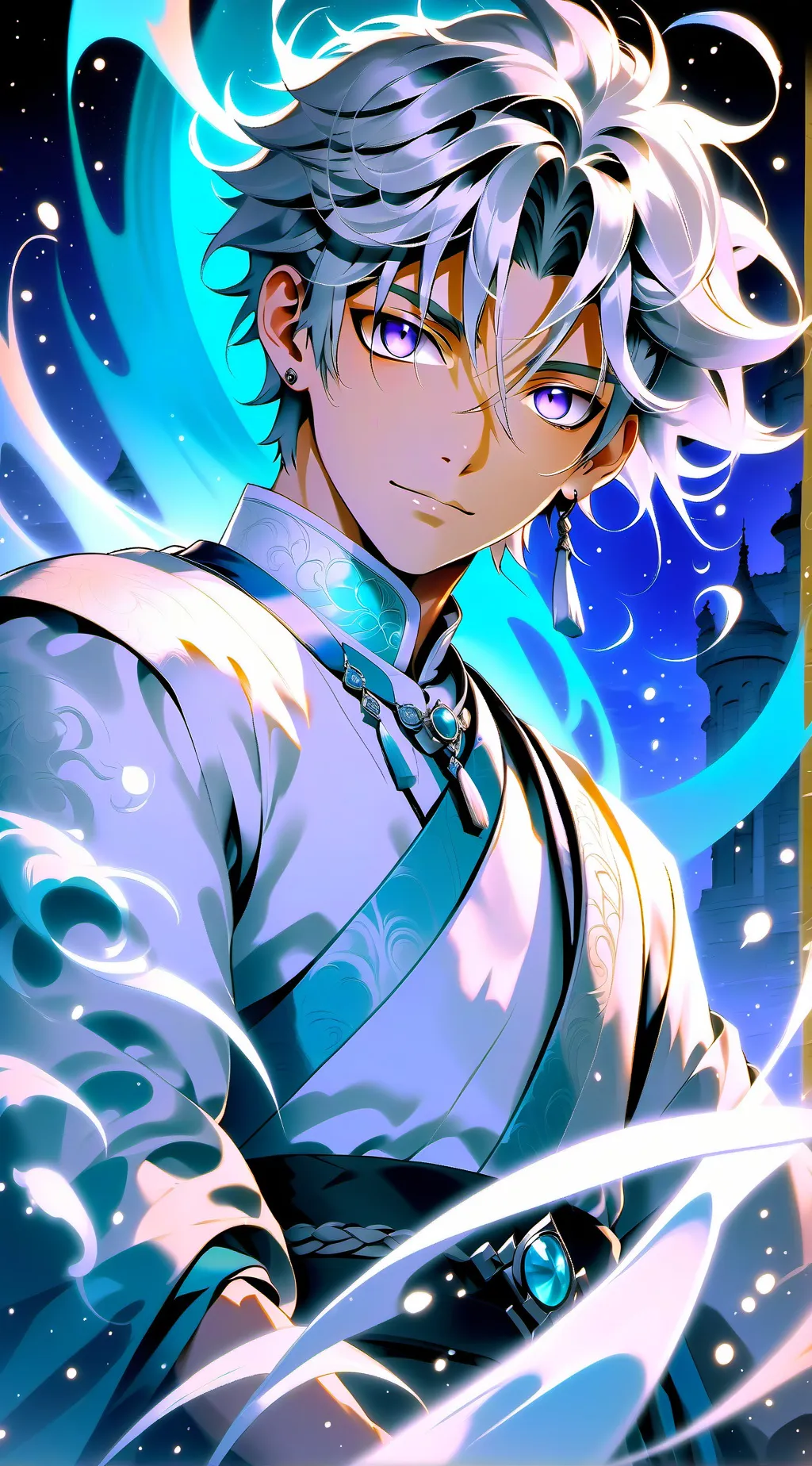 ai character: Géminis ♊️ background