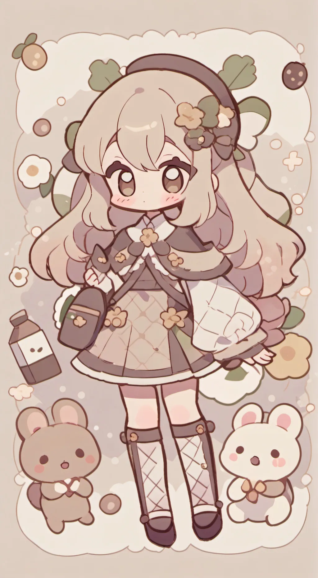 ai character: A book background