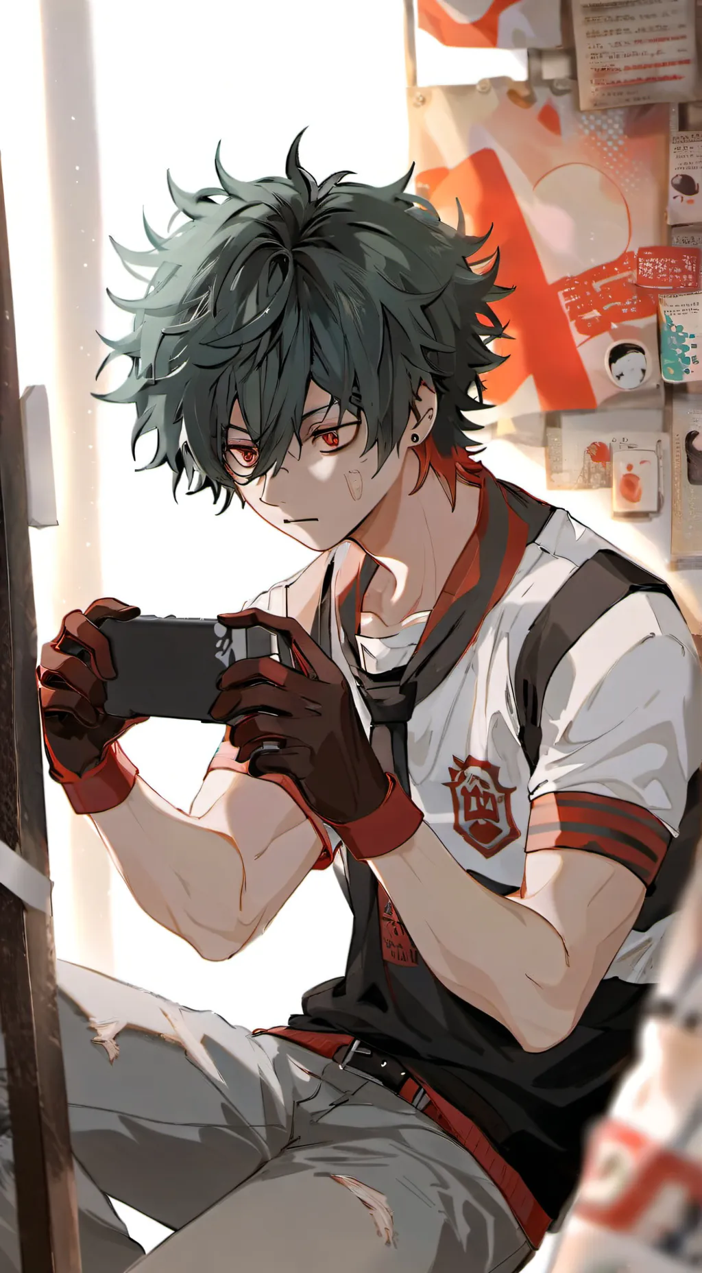 ai character: Mha sleepover background