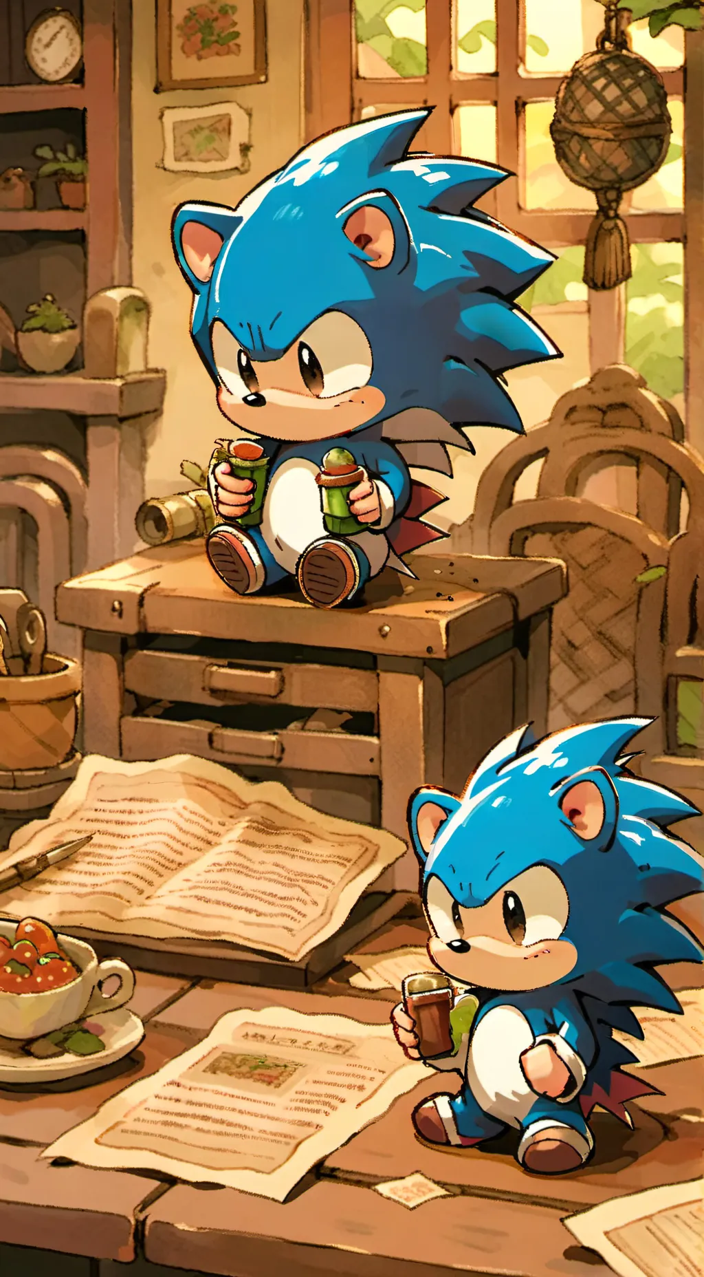 ai character: sonic background