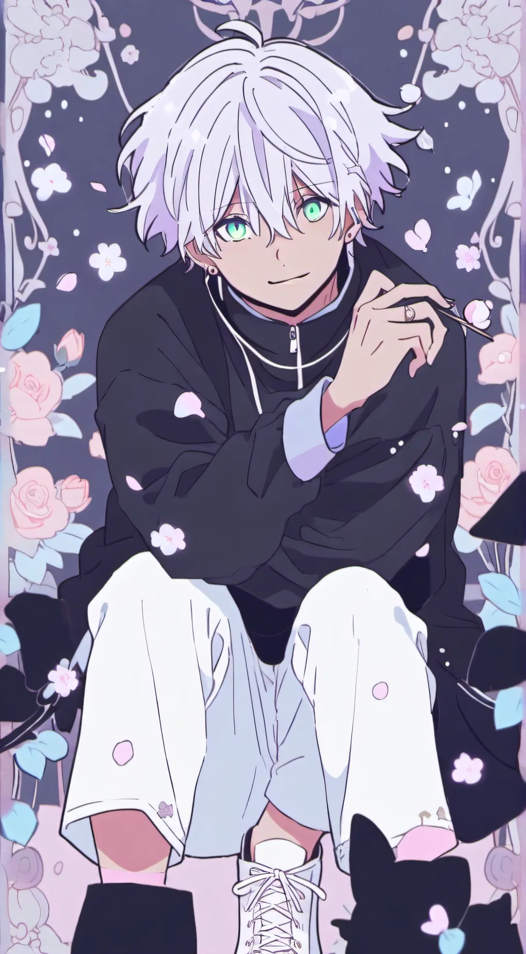 ai character: годжо  background