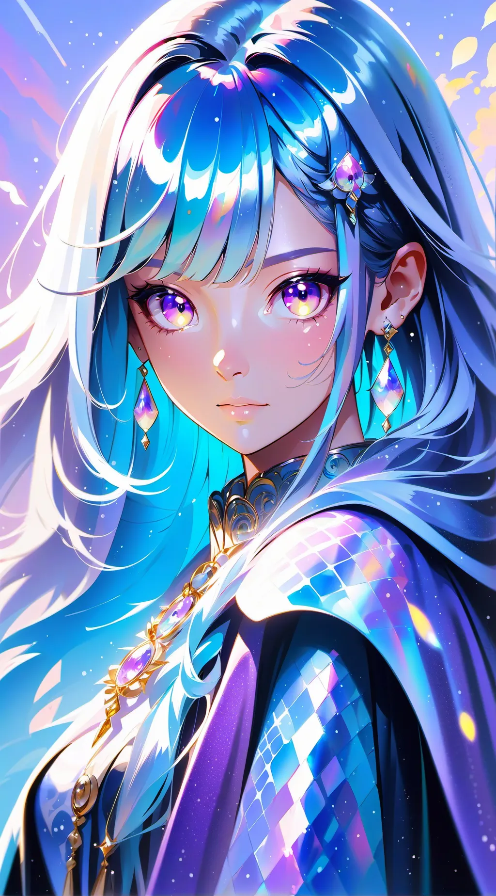 ai character: girl background