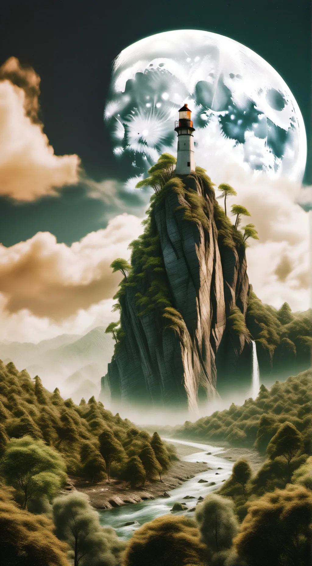 ai character: Moonshell.🌘🐚 background