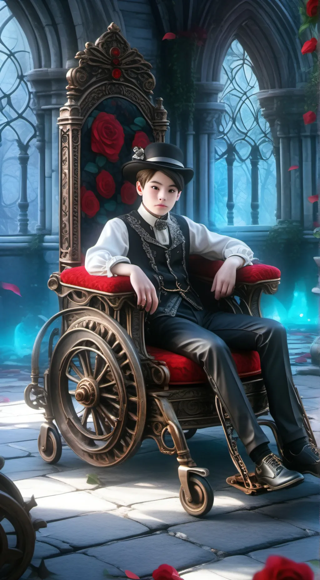 ai character: Agustin🩷❤️ background