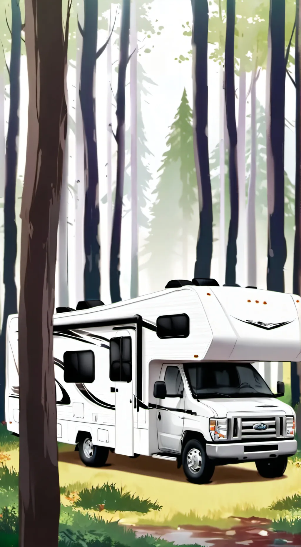 ai character: MHA Camping 1 background