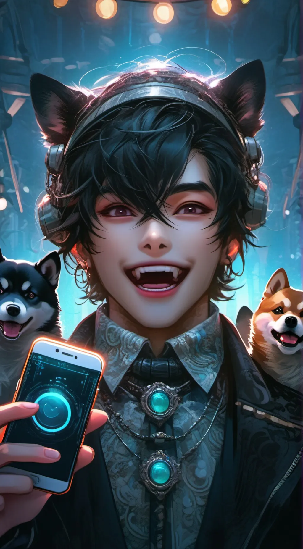 ai character: Bitmoji background