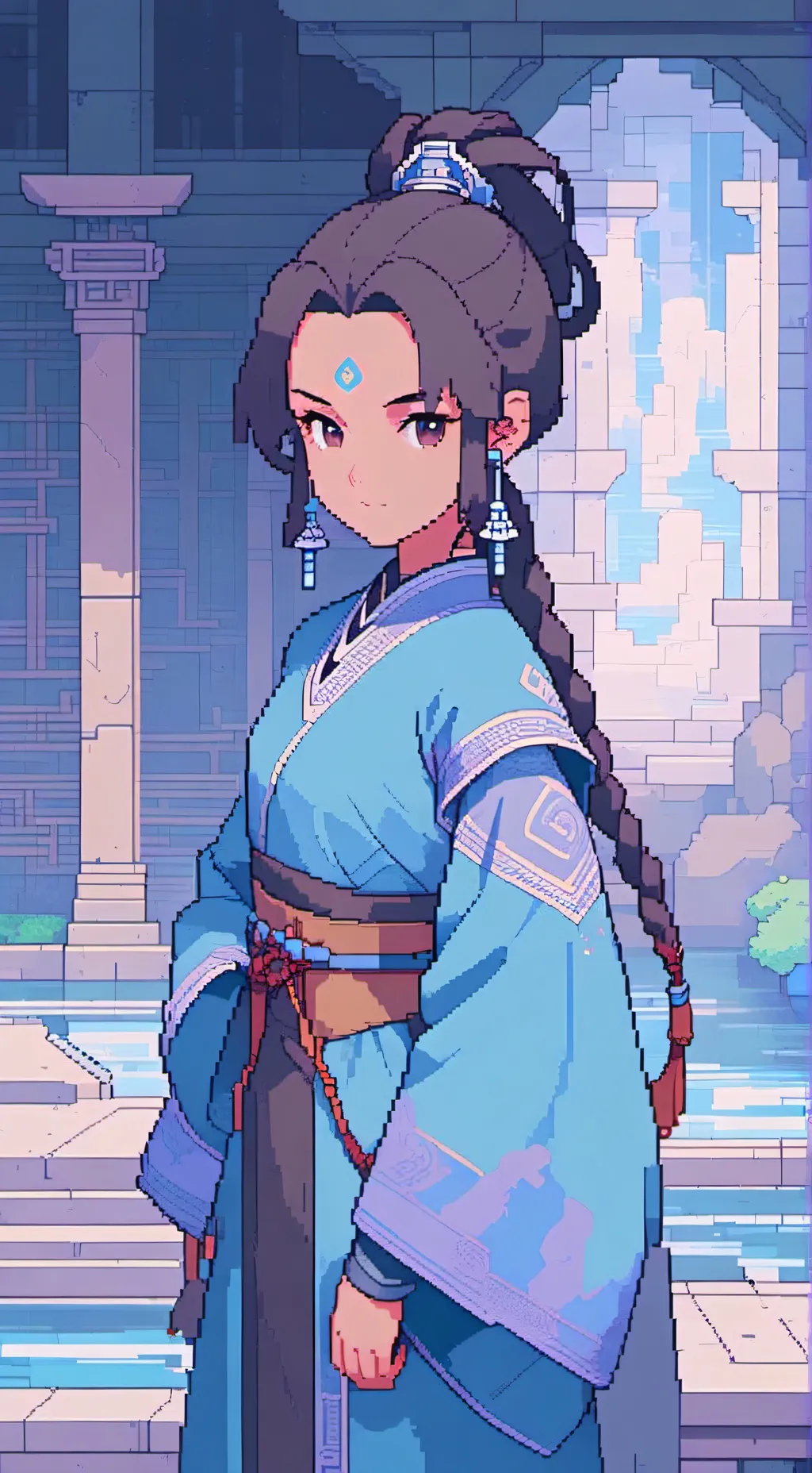 ai character: katara background