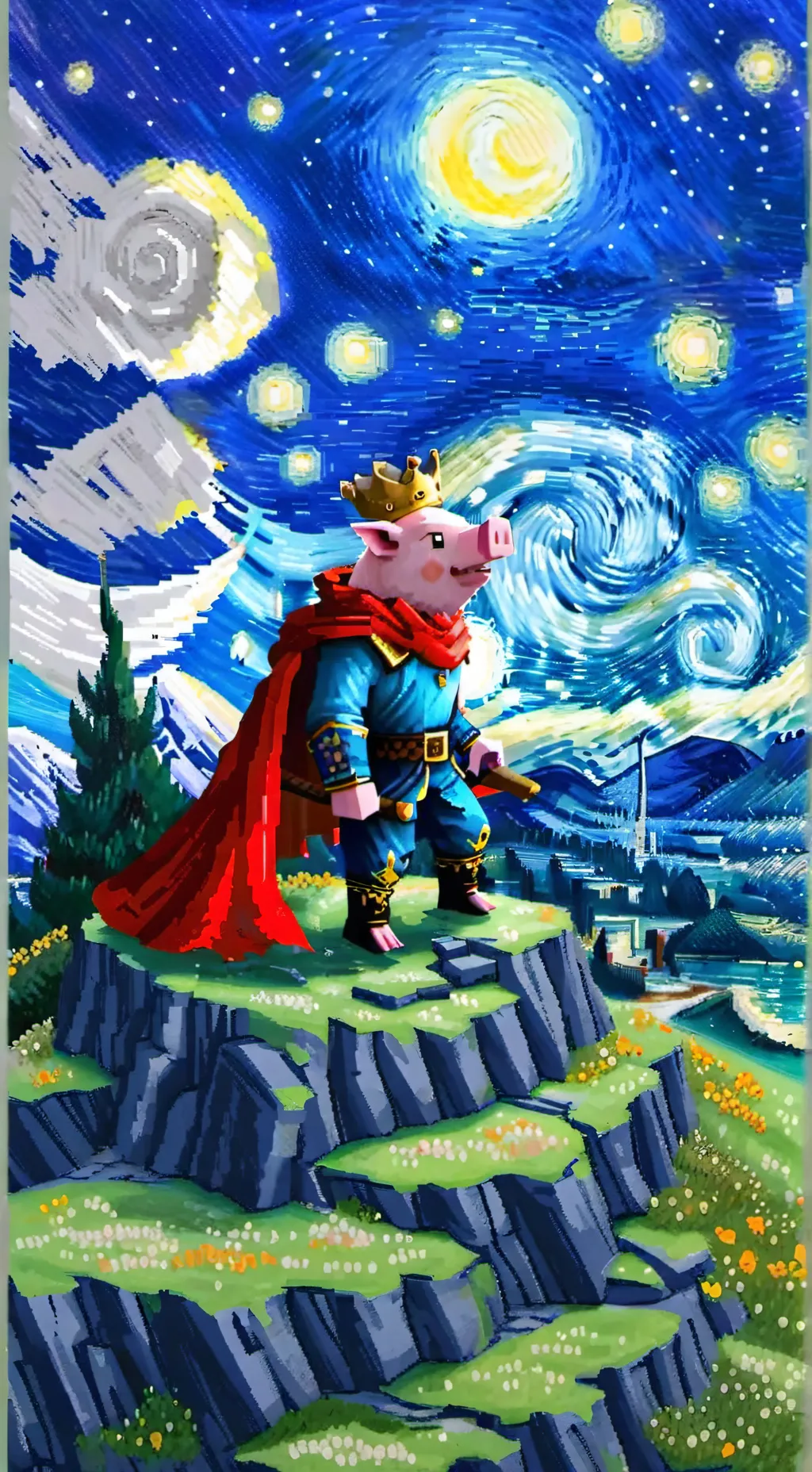 ai character: technoblade vs you background