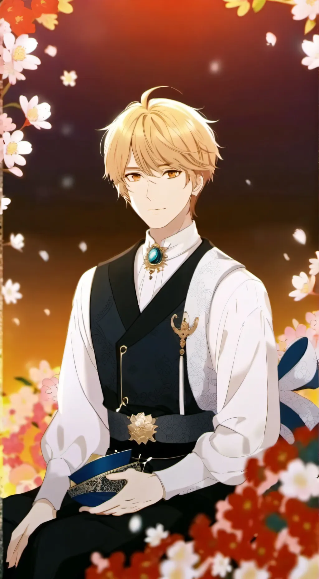 ai character: 🖤calcexXiaro🤍 background