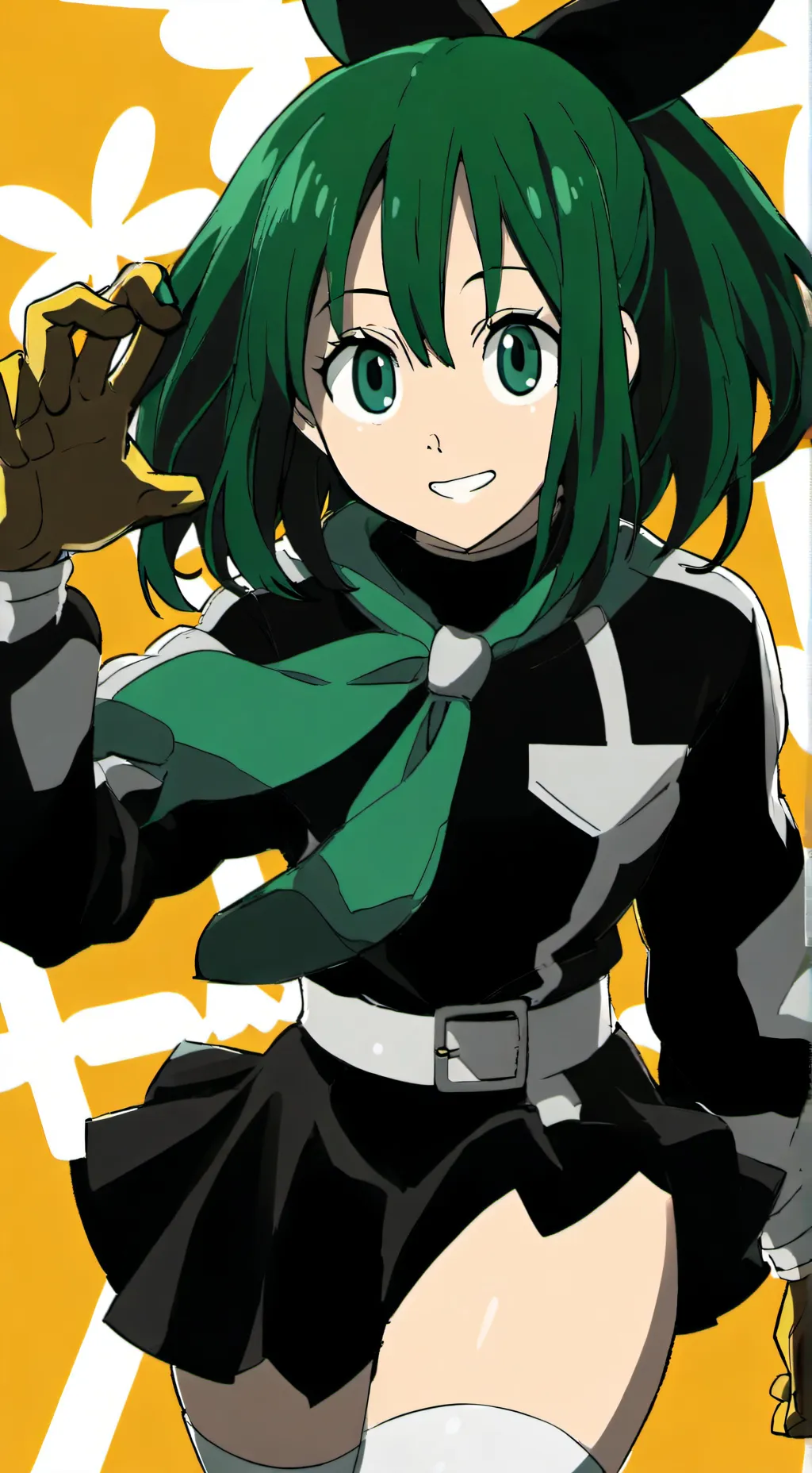 ai character: Tsuyu asui background