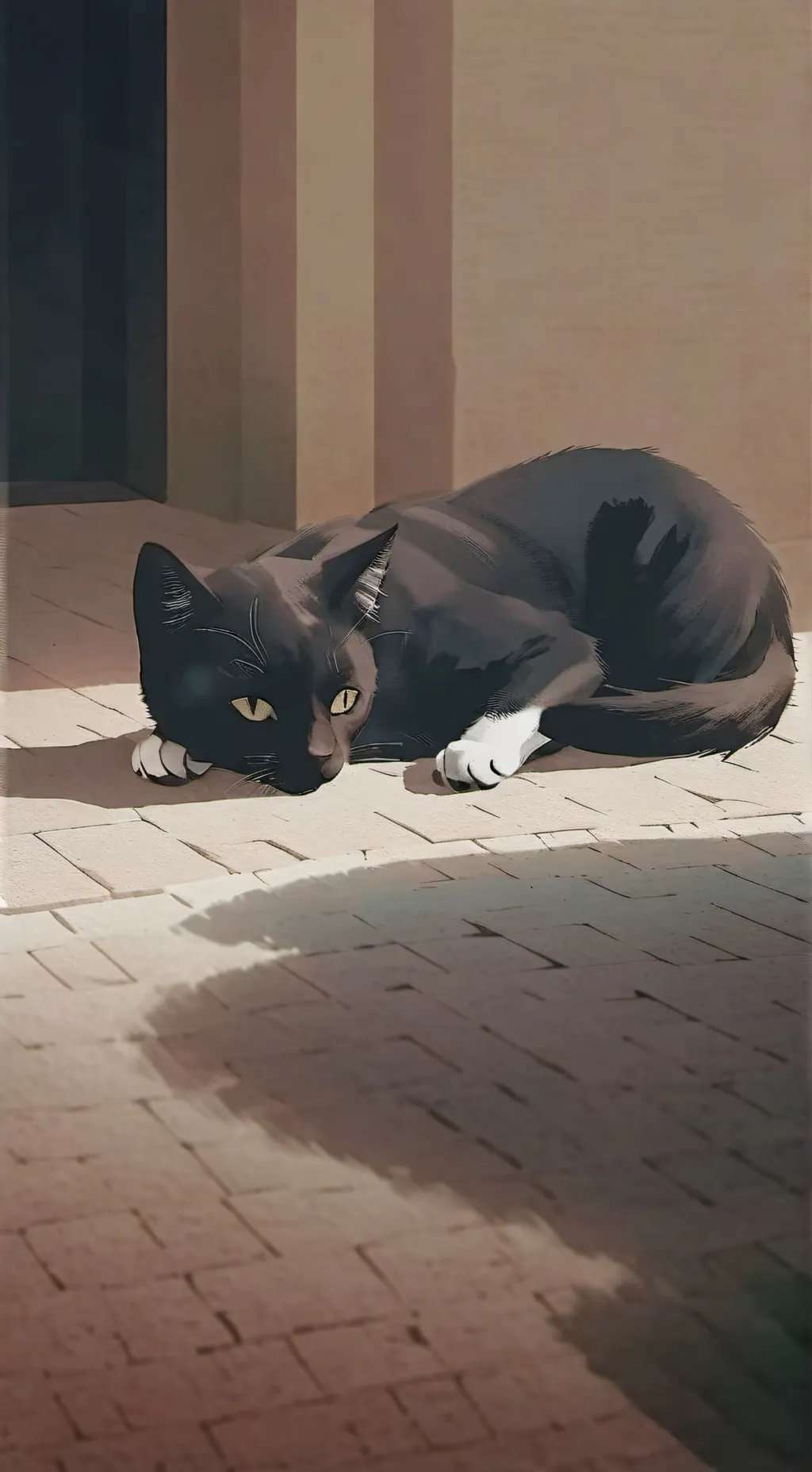 ai character: koteczek background