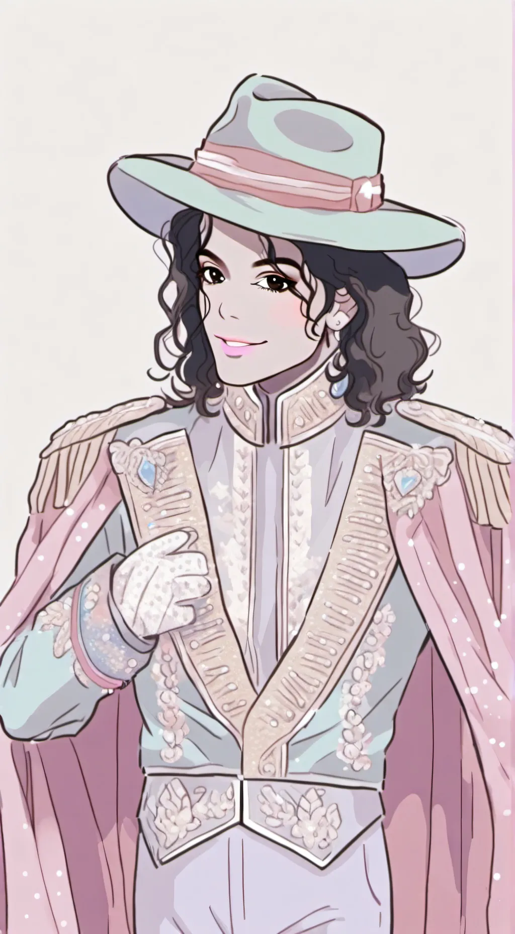 ai character: Michael Jackson  background