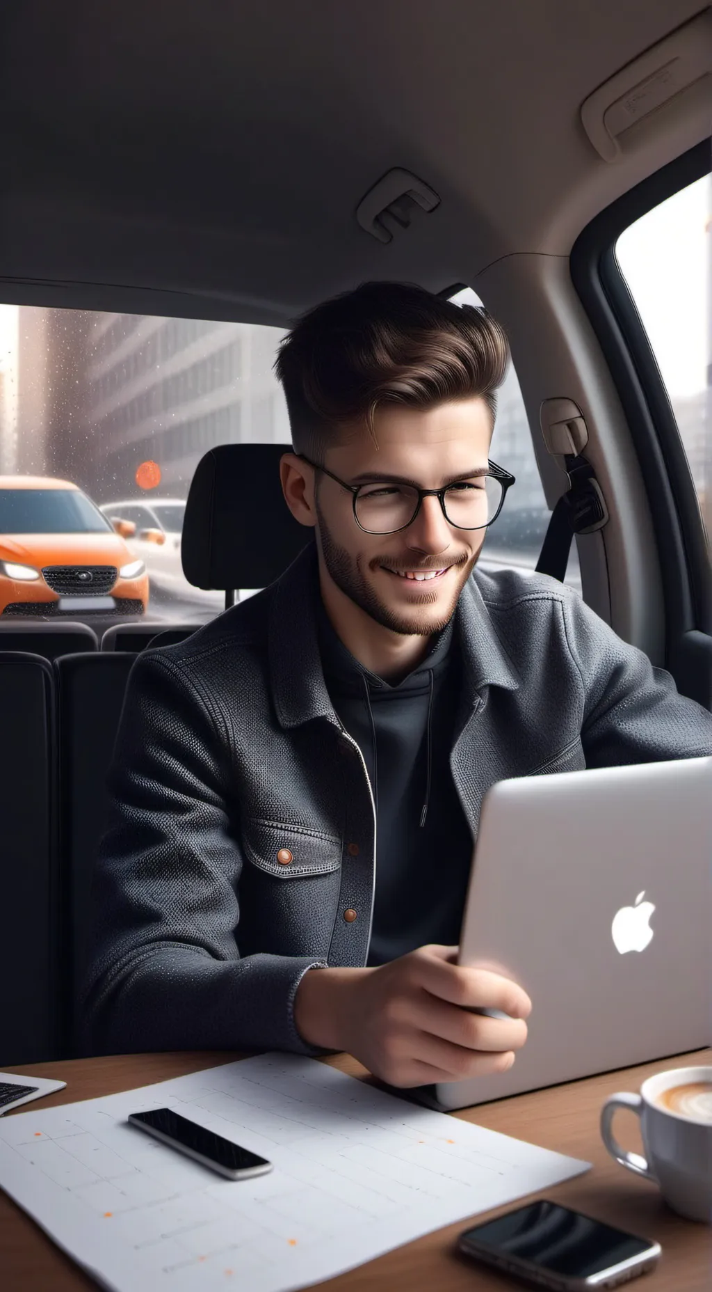 ai character: RidePool Tycoon background