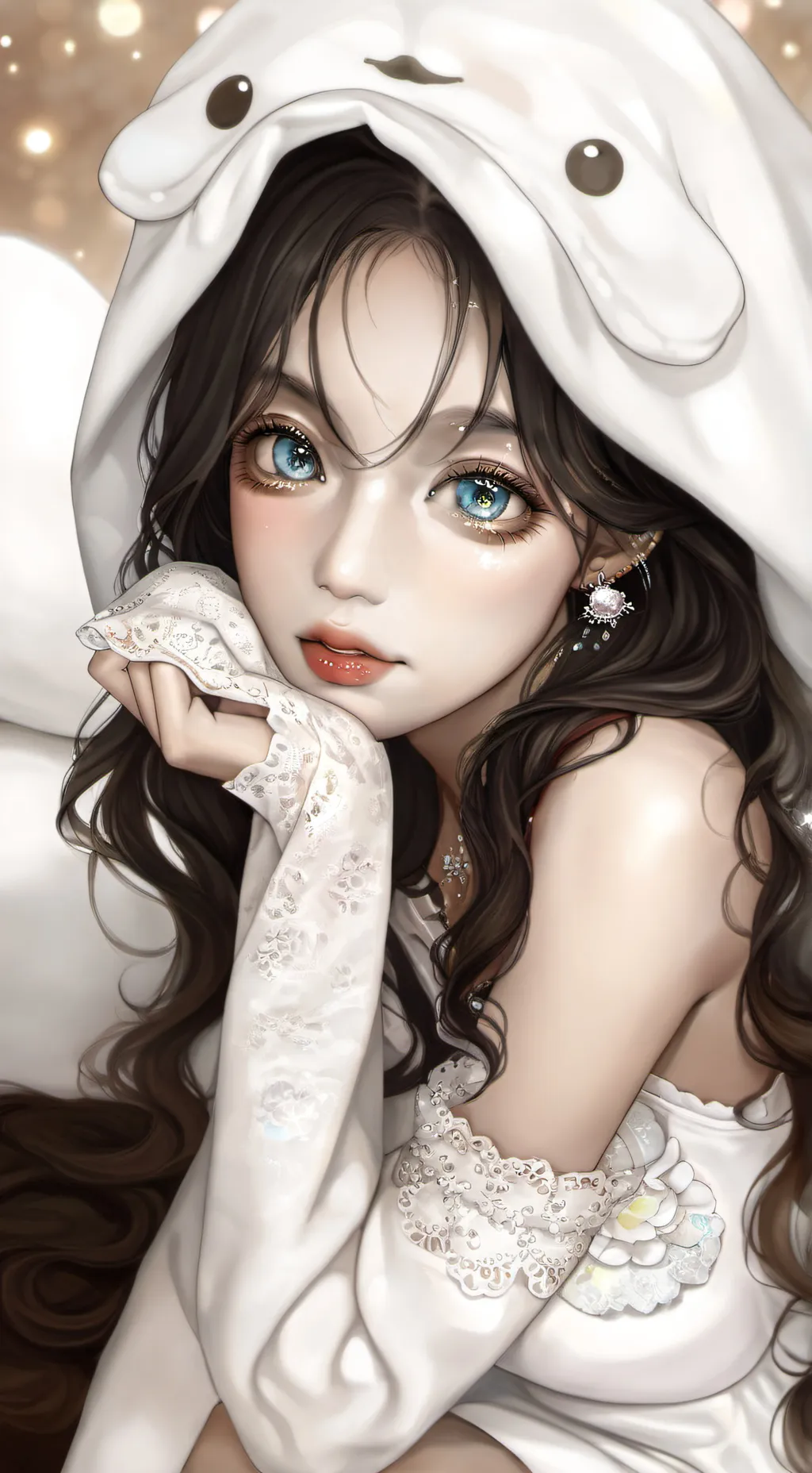 ai character: Fossilcleaning👍👍😍😍 background