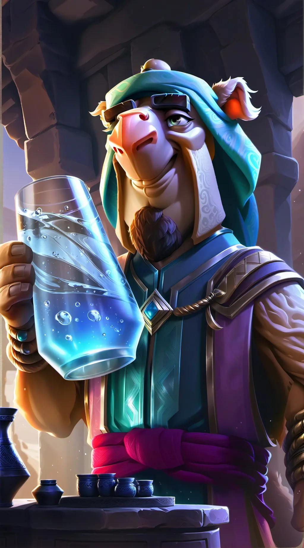 ai character: Sahara Spirit background