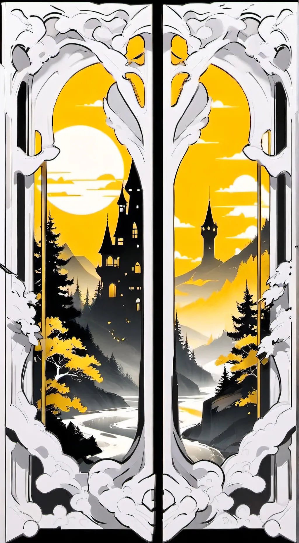 ai character: bad sans Valentine background