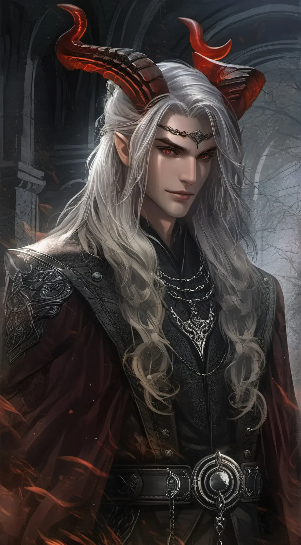 ai character: — ⛓️ Drazel . . .  background