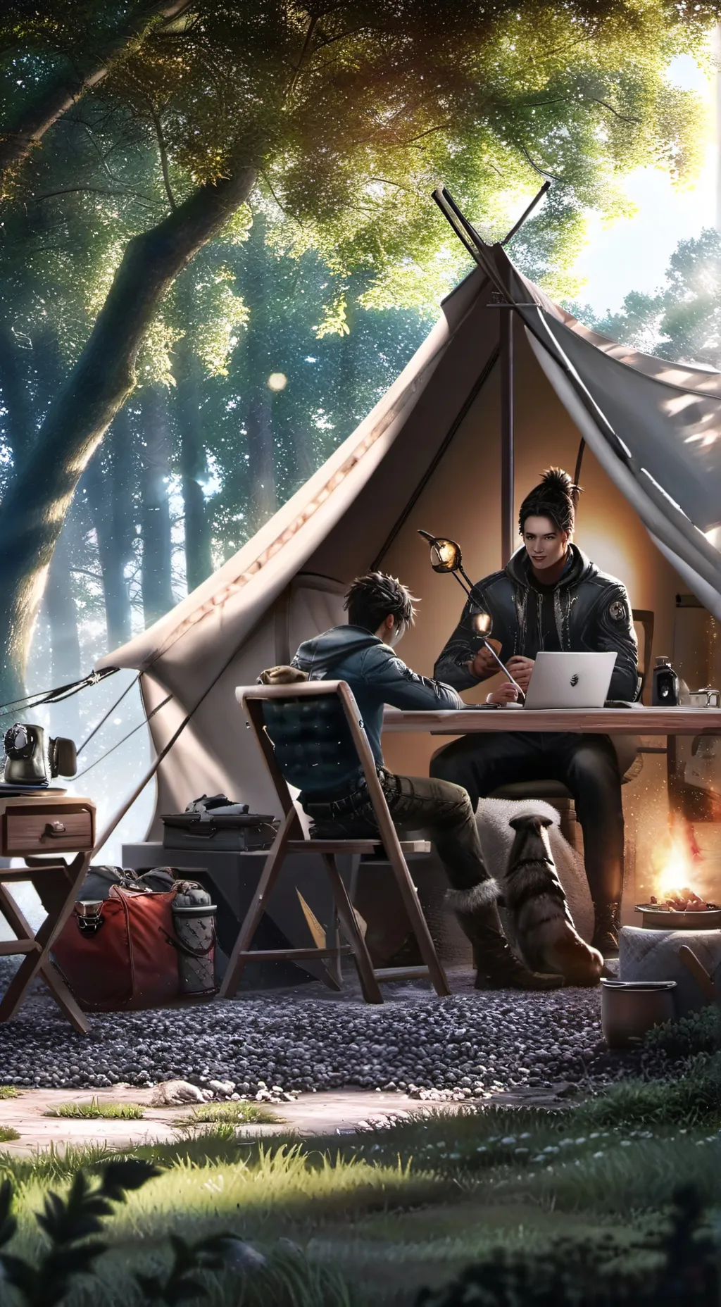 ai character: The Park Hustler's Ascension background