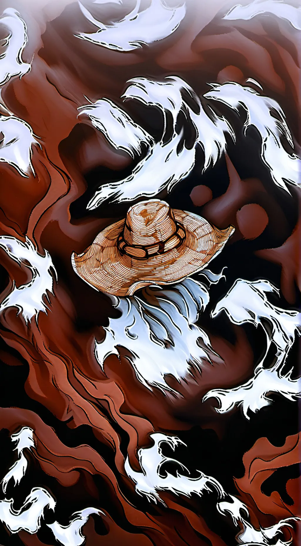 ai character: straw hats love background