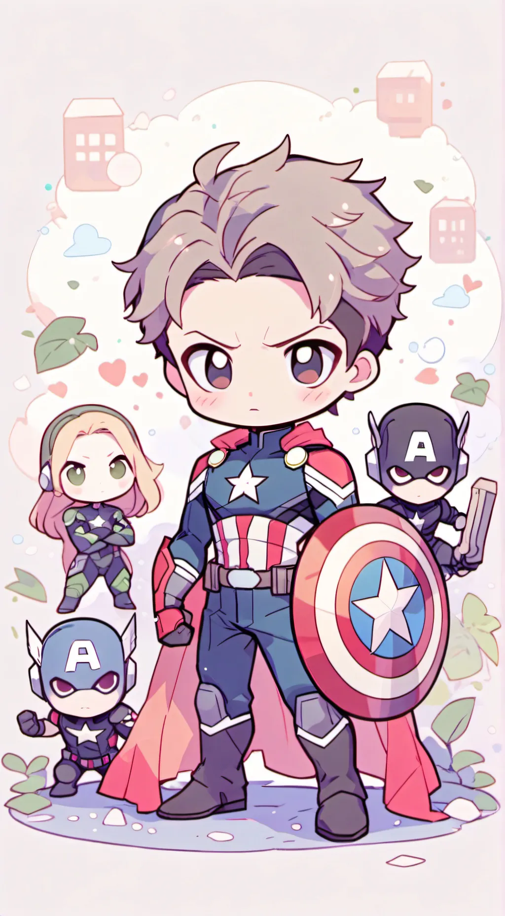ai character: y/n×avengers background