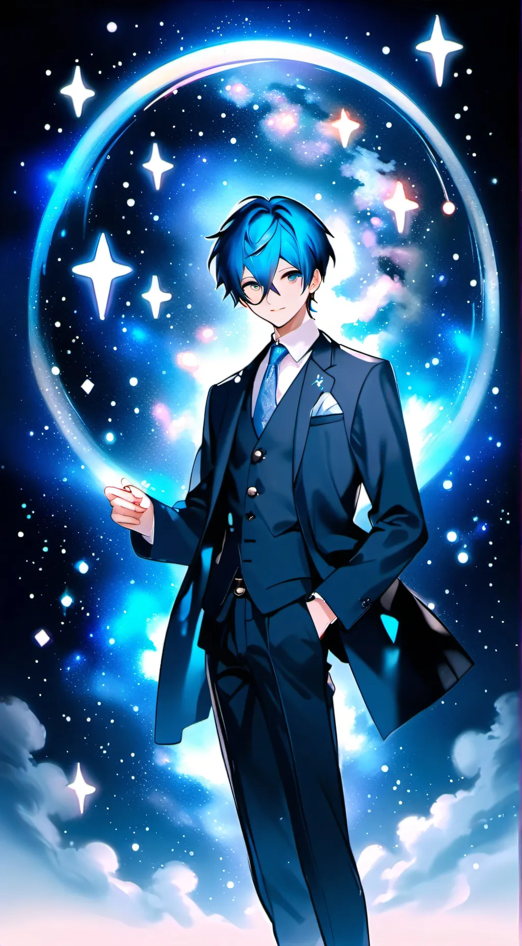 ai character: Kaito Vocaloid background