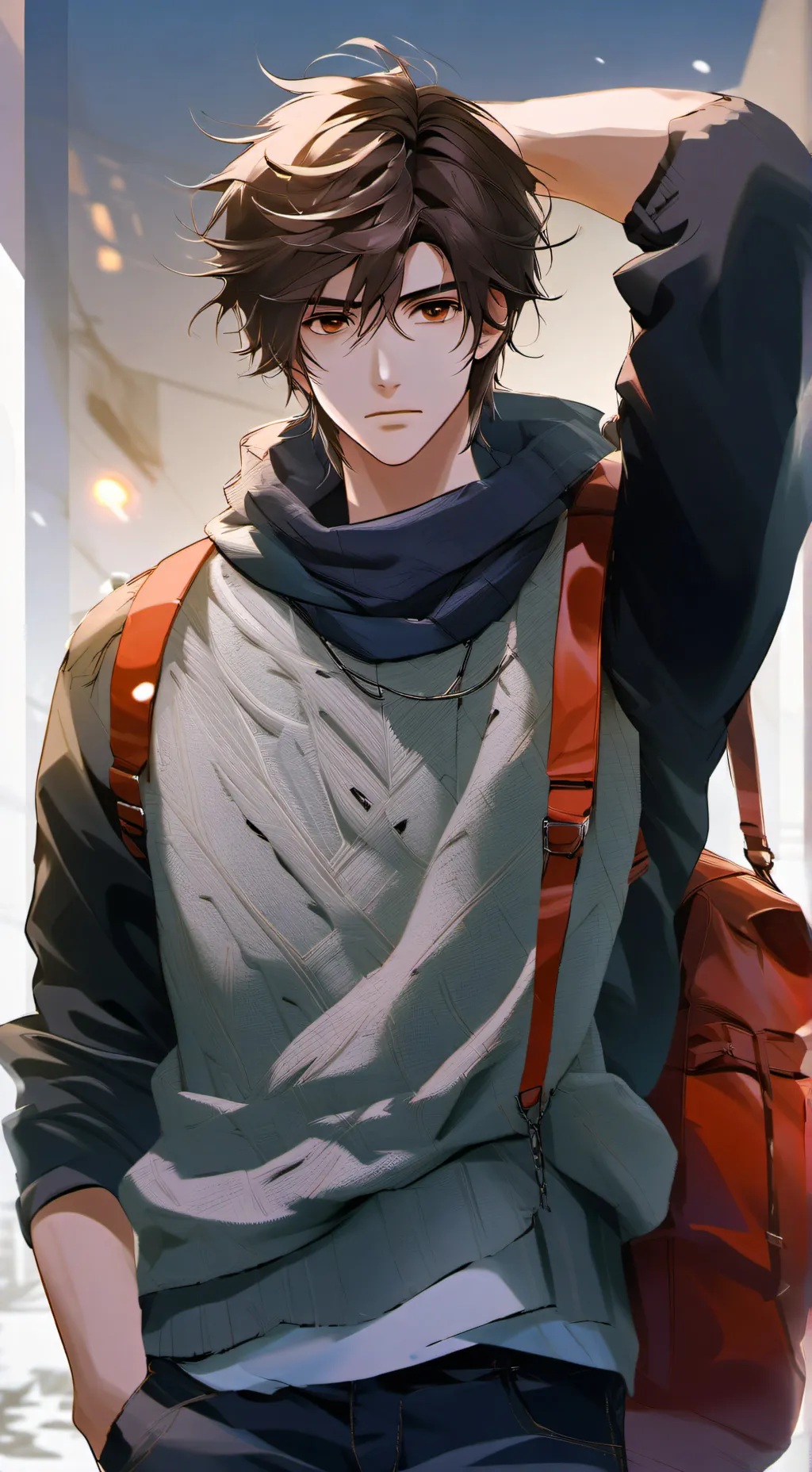 ai character: •Malcolm Blake• background