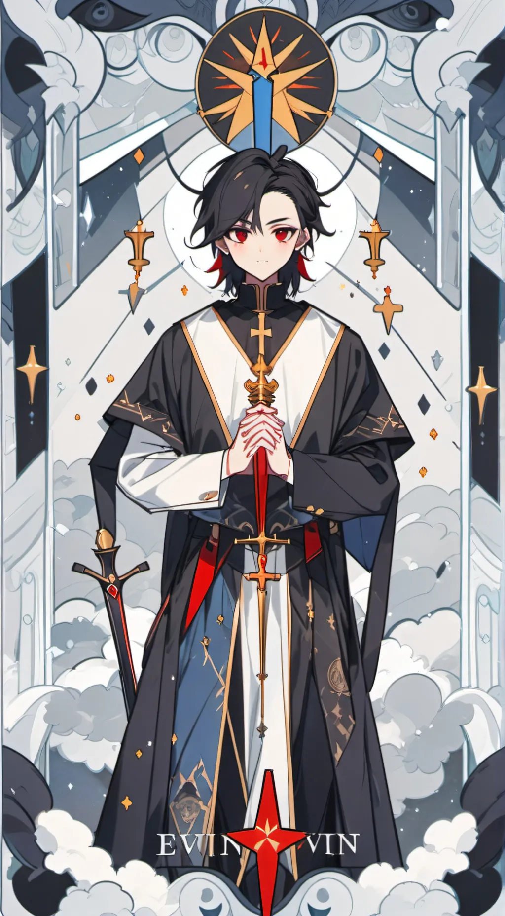 ai character: Evin  background