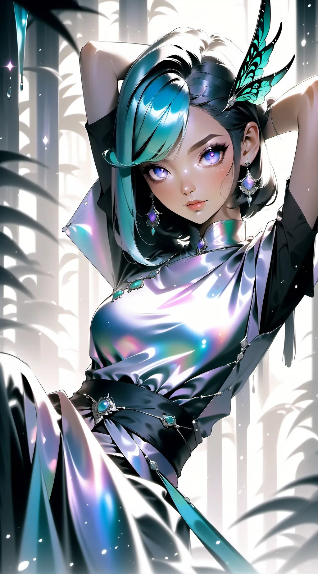 ai character: Кейли  background