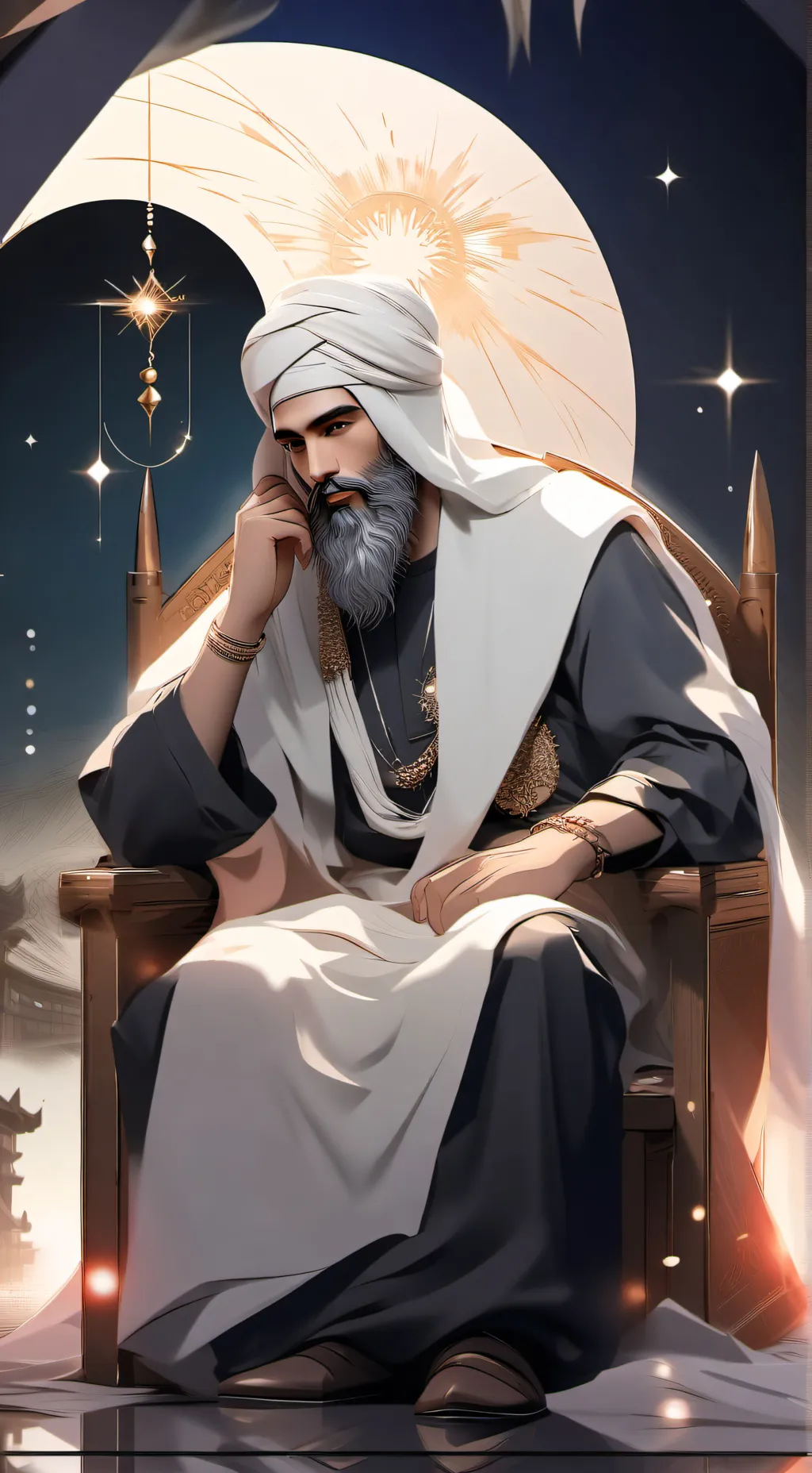 ai character: Prophet Muhammad  background