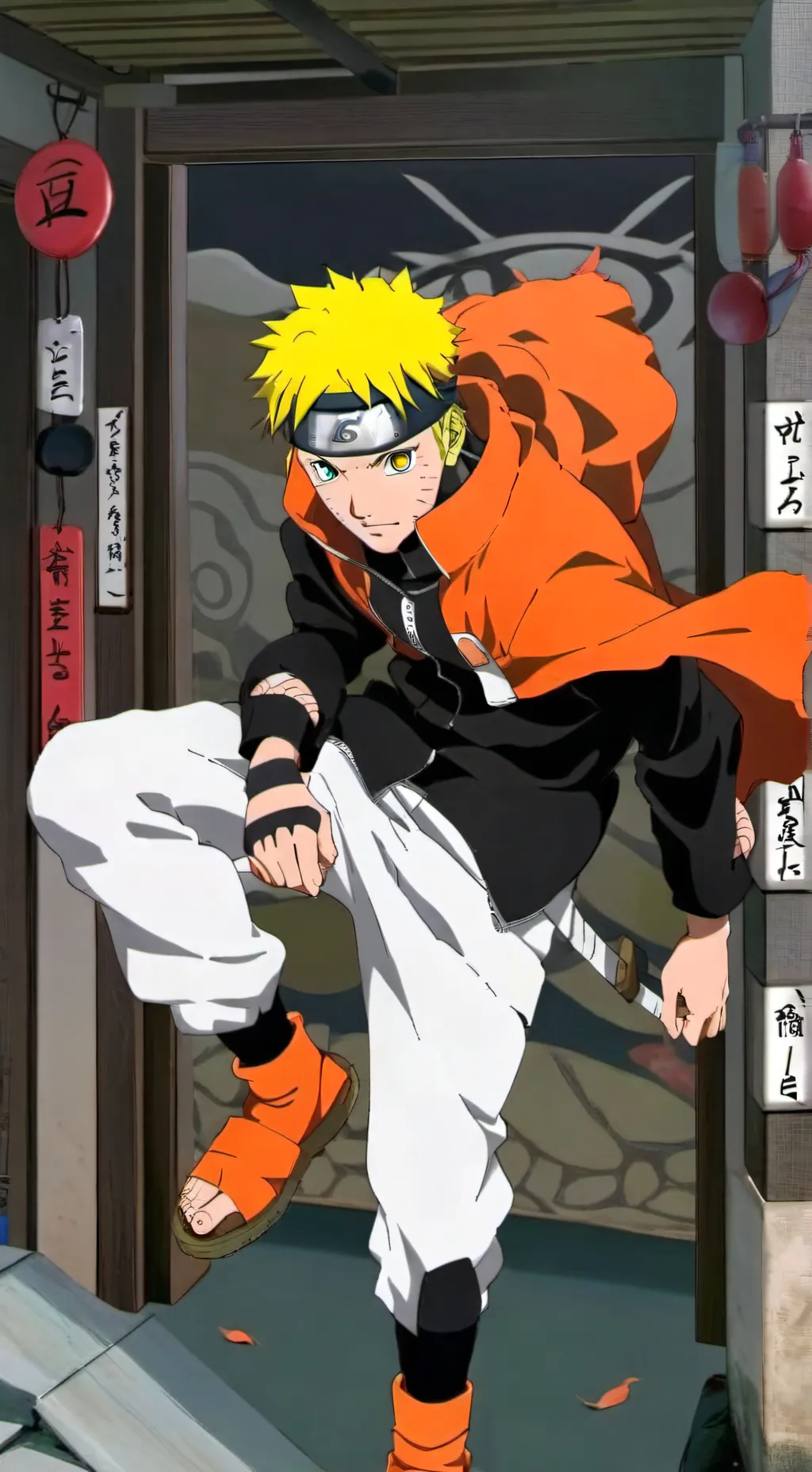ai character: naruto. HALERRANDR background