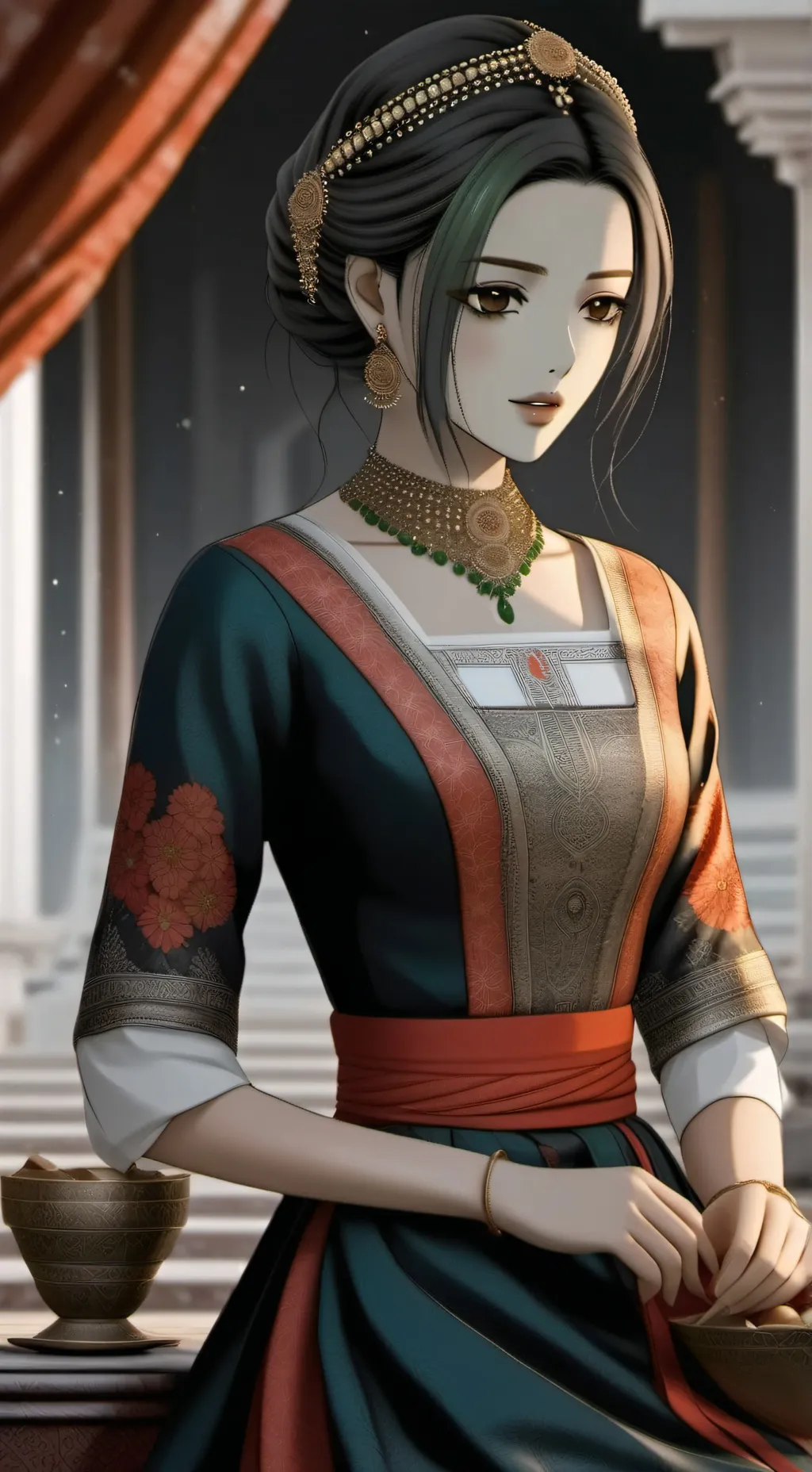 ai character: Maya Chett background