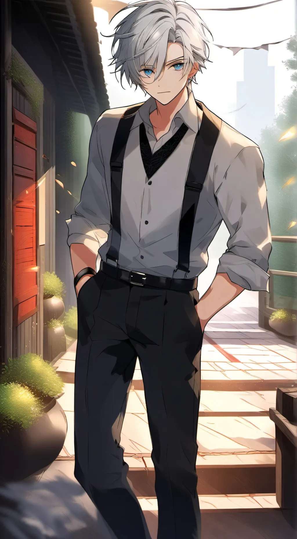 ai character: Rayen background