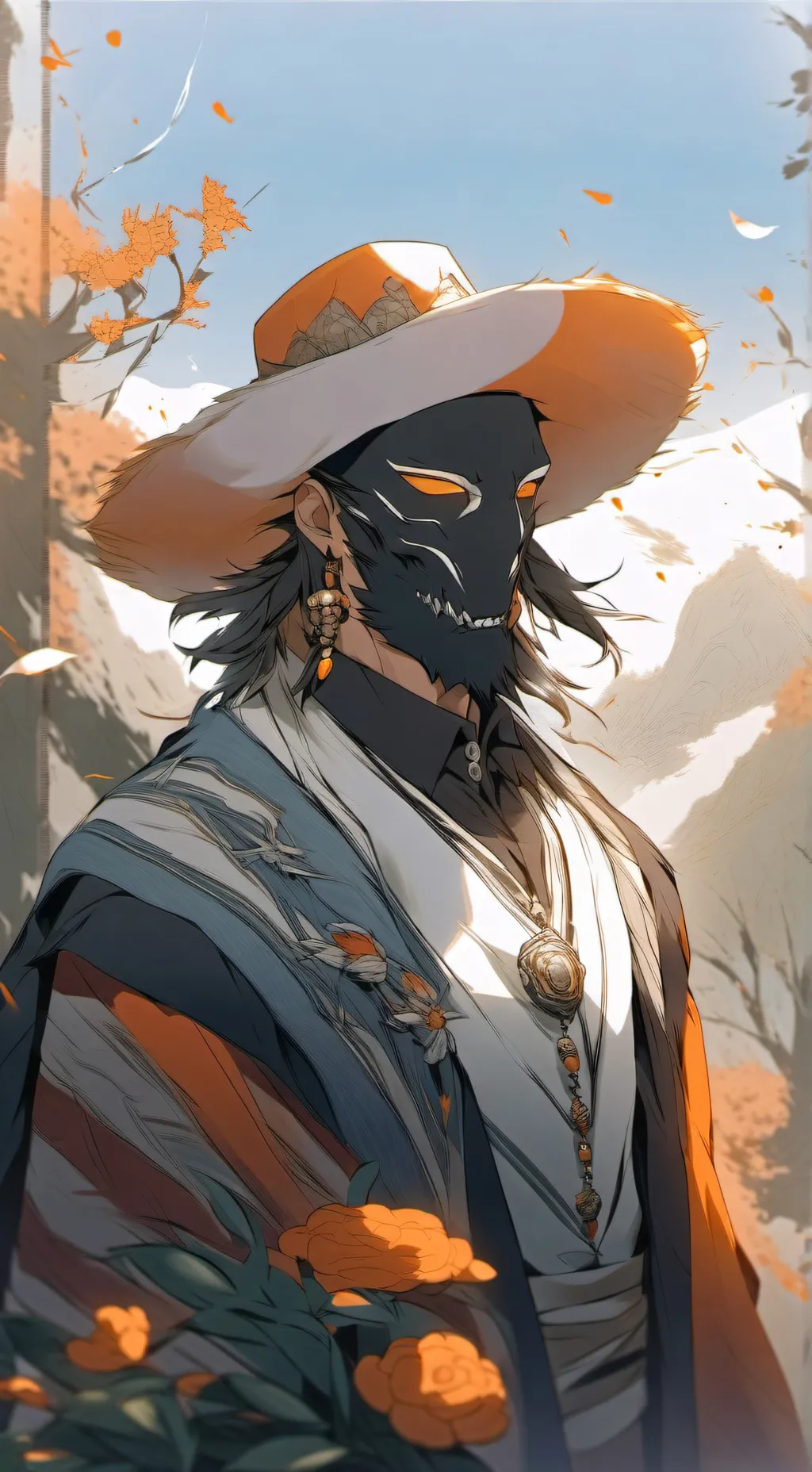 ai character: Foibos le marchand background