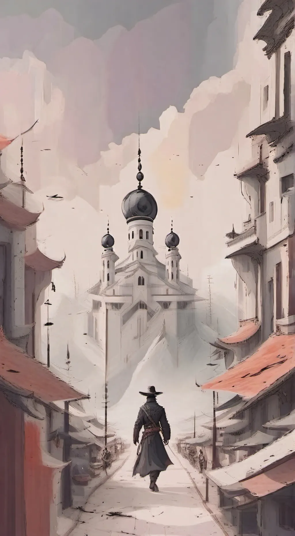 ai character: the rain background