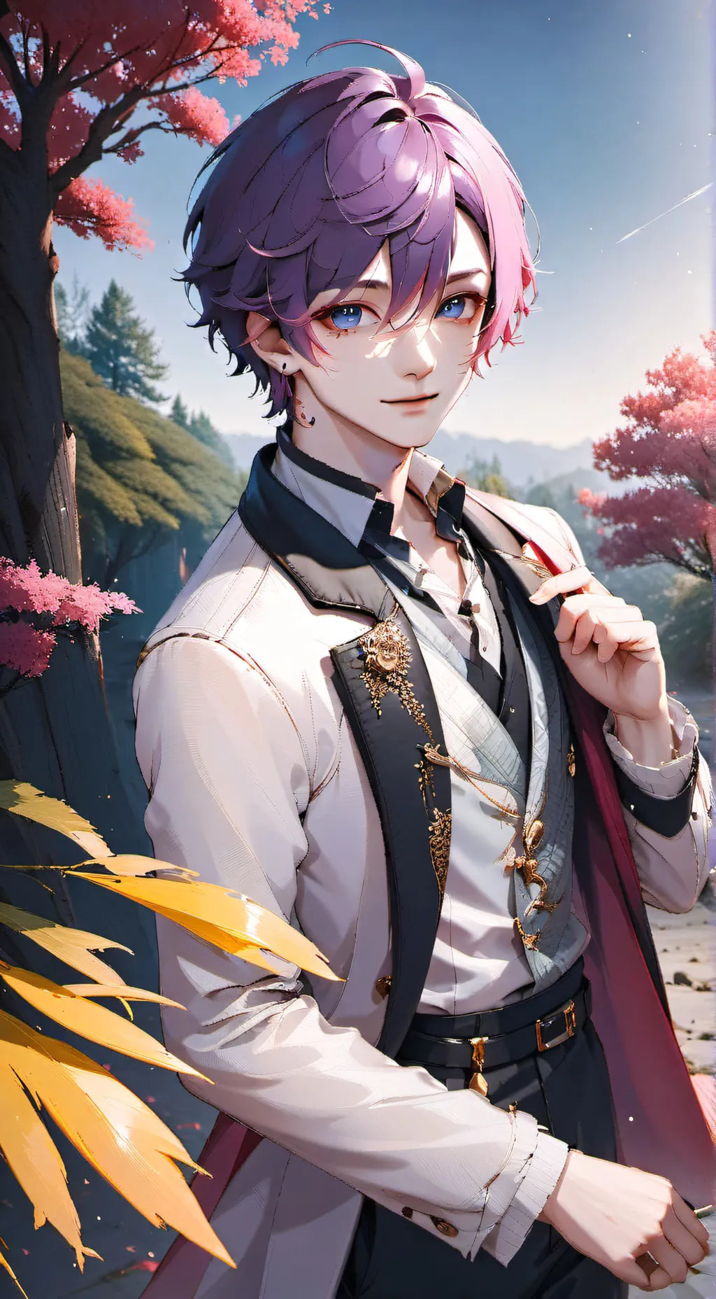 ai character: Rui vampire AU background