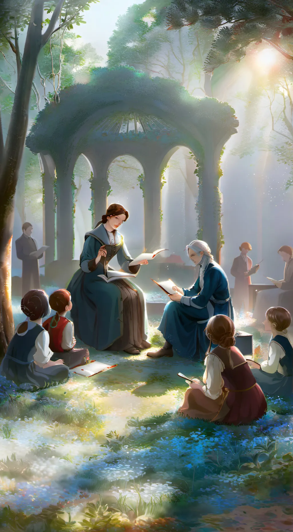 ai character: escuela 🎒🏫 background